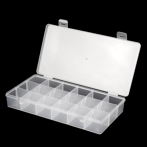 Bastelkoffer Sortierbox Setzkasten NäHkasten Sortierboxen FüR Kleinteile Organizer Box Bastelbox Medikamenten Organizer Setzkasten FüR Mineralien Aufbewahrungsbox Box Mit Deckel 18 Große Fächer
