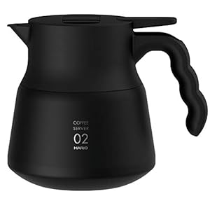 Hario V60 RVS Server Plus, 600ml, Zwart