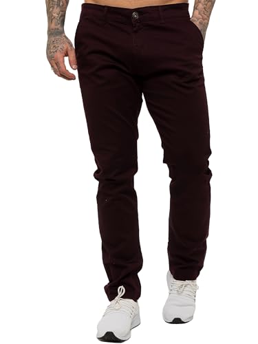 989Zé ENZO Mens Slim Fit Stretch Chino Jeans Casual Cotton Trousers Pants3