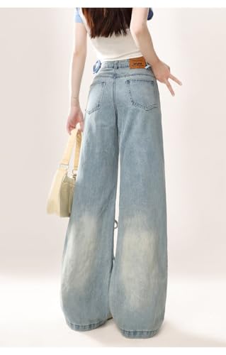 jupkem Cute Low Rise Y2k Jeans Women Goth Star Graphic Wide Leg Kawaii Pants Y2k Aesthetic Baggy Jeans Korean Streetwear2