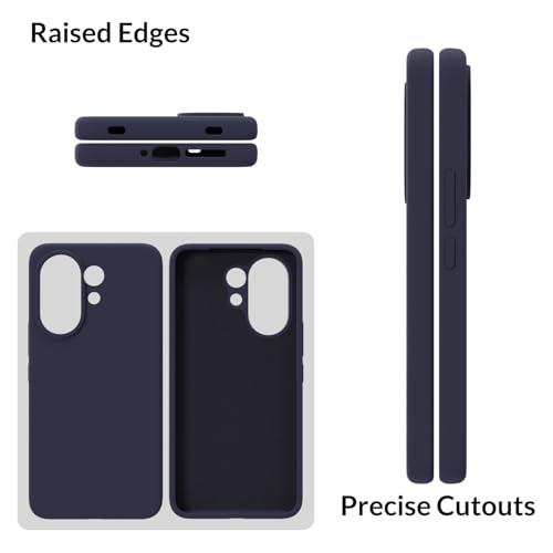 Image of SPRIG Compatible with Vivo V60 Premium SilkTone Back Cover Drop Tested Shock Proof Mobile Case for Men, Women, Boys and Girls with Camera Protection (Midnight Blue)