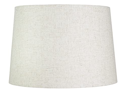 Urbanest French Drum Lampshade, 14-inch By 16-inch By 11-inch, Spider-washer Fitter (Cottage)