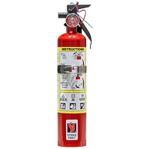 Strike First: RAPID RESPONSE ABC110ST Multi-Purpose 2.5lb Fire Extinguisher w/Vehicle Bracket