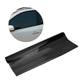 HAWILLOSCH Solarfensterfolie Tönungsfolie Auto Fensterfolie – 75cm X 6m Hellschwarz Sonnenschutz...