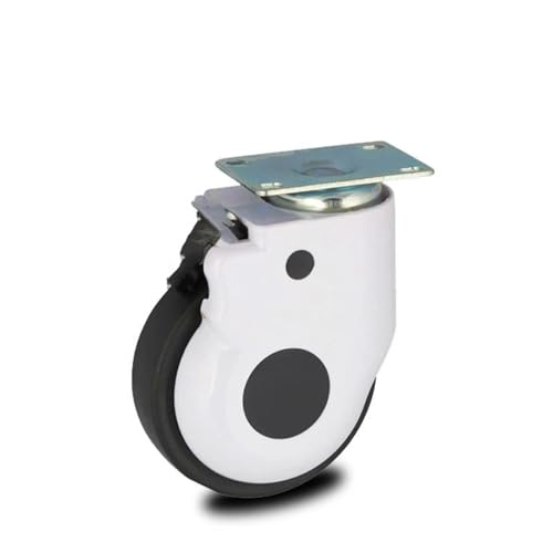 Roulette coque 3 pouces silencieux universel plat pour stopper les rayures