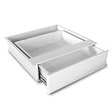 IVOL Untertisch-Metallschublade Weiß 42 x 41 x 10 cm – Ausziehbare Aufbewahrungsschublade für Schreibtisch – Aufbewahrungsbox
