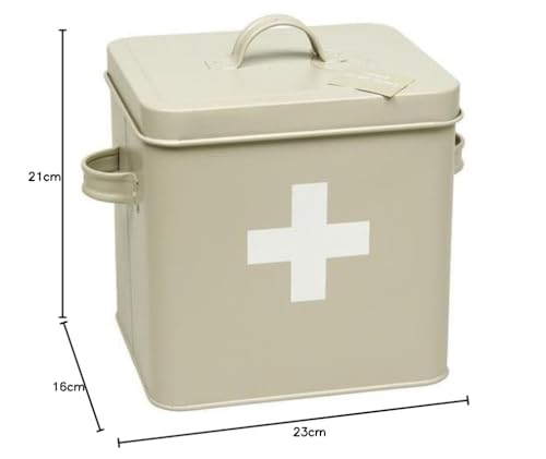 Vintage Retro Style First Aid Tin Box with Lid