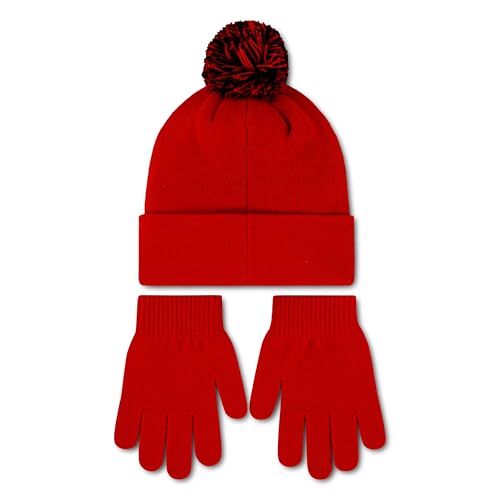 Image of Nike boys Sportswear Pom Beanie and Glove Set