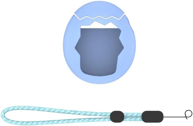 -Thin Silicone Case with Lanyard Paradise, Non-Slip Protective, Shockproof Skin Virtual Pet Machine, Purple(Purple)