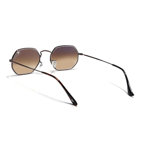 Image of Voyage UV Protection & Gradient Hexagonal Sunglasses for Men & Women