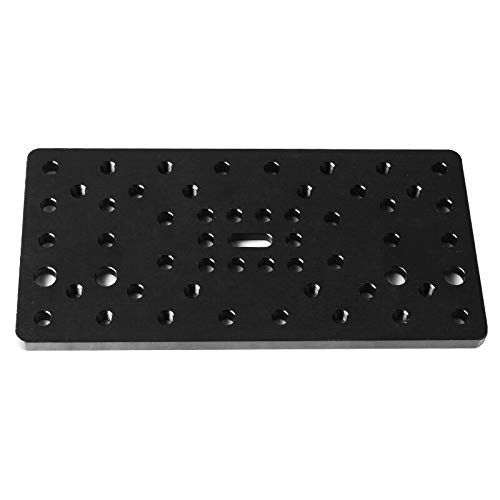 Lysee 3D Printer Parts & Accessories - 1pcs Aluminum Alloy Gantry Plate - Double Wide for CNC Machine Parts Accessory - (Color: Black)