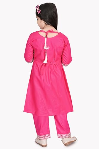 Image of NFashion Girls Printed design Rayon Anarkali Salwar Suit Set for girls