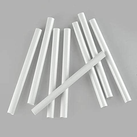 Radiator Pipe Covers White, Pipe Insulation 15mm; 19.5cm Long Snap On PVC Plastic Cover; Pack of 8 Customizable Radiator Pipe Collars or Radiator Sleeves Cover