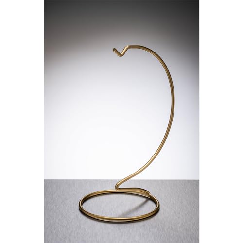 Image of Sienna Glass Gold Metal Ornament Stand – Medium – Elegant Display Stand for Hanging Glass Ornaments and Decorative Items