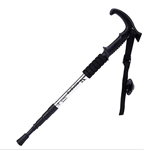Bastones Telescópicos Ajustables Plegables, Mango Ergonómico para Senderismo, Camping, Montaña, Mochilero, Trekking, 2 Piezas