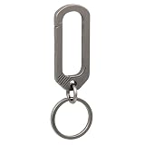 Green Beret Tactical Titanium Belt Loop Keychain Heavy Duty Quick Release Spring Snap Link Hook with