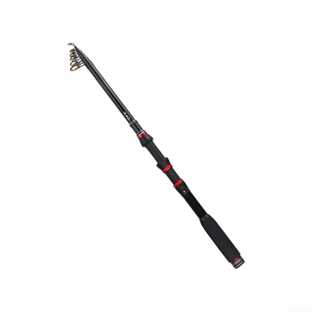 Caña de pescar plegable, 6, 7, 8, 9, 10 secciones, material de carbono, diámetro de extremo 12, 8, 20, 4 mm