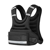 Weighted Vest Woman & Men,10lb Plus Size Weighted Vest With Phone Pockets & Reflective Strips for Walking, Running, Hiking,Rucking, Workout, Strength Training