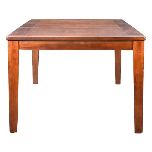 Image of Royaloak NY American Wooden Extendable 8 Seater Dining Table | Solid Wood Veneer Top | Extendable Leaf | Durable & Long Lasting | Water Fall Profile | Solid Wood Legs |American Collection