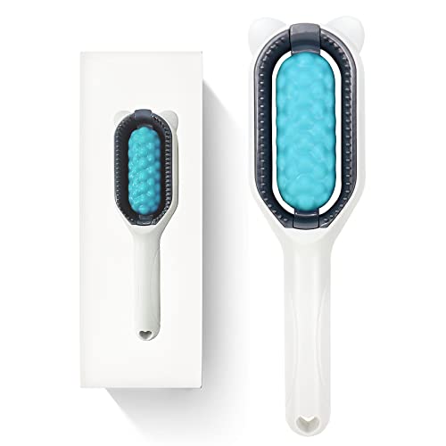 Tyktay Universal Pet Knot Remover with Wipes, Pet Cleaning Hair Removal Brush for Long&Short Haired,Reusable Pet Hair Comb for Pet Massage and Removal of Loose Fur