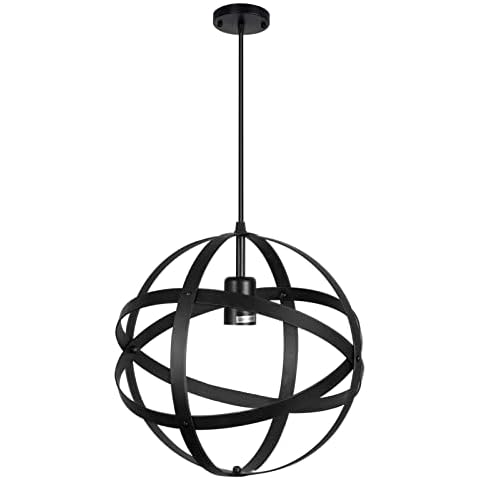 PORHUMI Lámpara colgante vintage industrial ajustable Cover