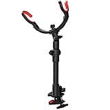 REDCAMP Fishing Rod Holder for Chair, 360 Degree Adjustable Fishing Pole Holders with Non-Slip Silicone for Camping Stool, Black