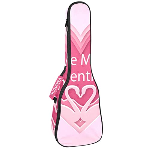 Housse ukulélé ténor étanche idée cadeau Saint-Valentin avec motif love