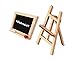Miniature Dollhouse Easel Chalkboard 1:12 Scale Chalk Eraser Set with Stand Schoolhouse Wooden Decoration Accessories Art Standing Pretend Play Kits