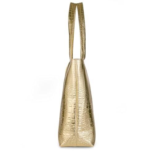 SUMGOGO Purse and Handbag for Women Crocodile Satchel Large Shoulder Tote Bag Wallets3