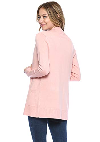 Image of Urban Look Womens Basic Long Sleeve Open Front Comfy Sweater Cardigan