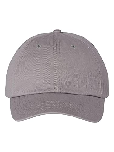 Valucap - Adult Bio-Washed Classic Dad Hat - VC300A - Adjustable - Grey