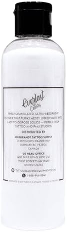 Everlast Colors Premium Liquid Solidifier, Fast-Acting Waste Stiffener, Hardens in 30 Seconds, for Tattoo and PMU Studios (4oz Bottle) - 1