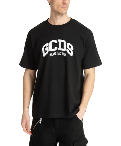 GCDS Hombre Camiseta Logo Black L