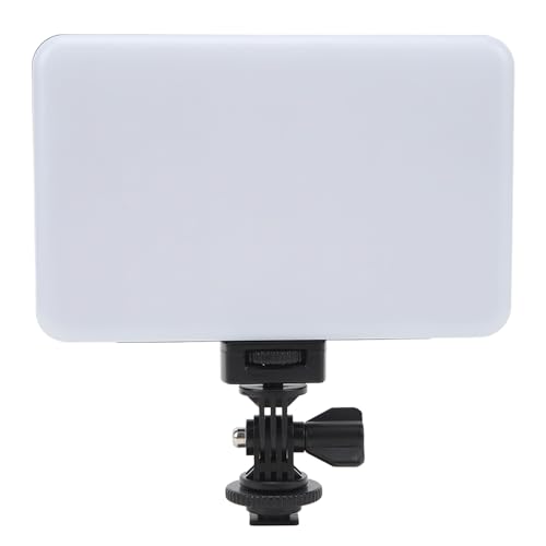 RGB Full Color Camera Light Panel, 15W Power 2800-6800K Dimmable, Soft PC Panel, APP Control, 2 Power Supply, Great Compatibility, 15C