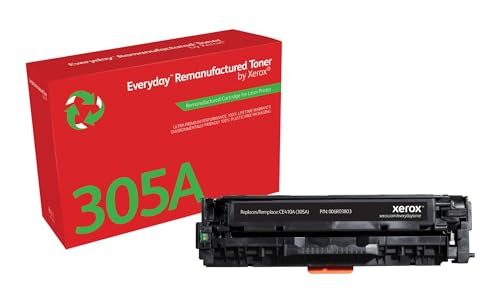 Xerox Everyday Compatible HP 305A CE410A Black Toner, Standard Capacity, Remanufactured