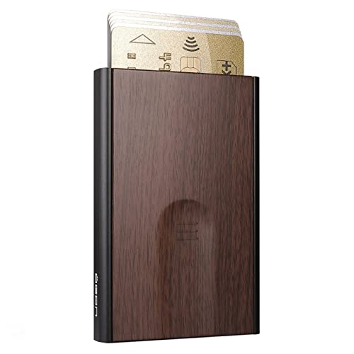 OGON Aluminum automatic card holder Slider - RFID Blocking – The original minimalist slim wallet for men and women - Up to 6 cards