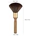 Neck Duster, Large Hair Cutting Neck Duster Brush Long Handle Broken Hair Sweep Brush Soft Neck Face Cleaning Hairbrush Barber Accessories for Salon or Home Use(Wooden)