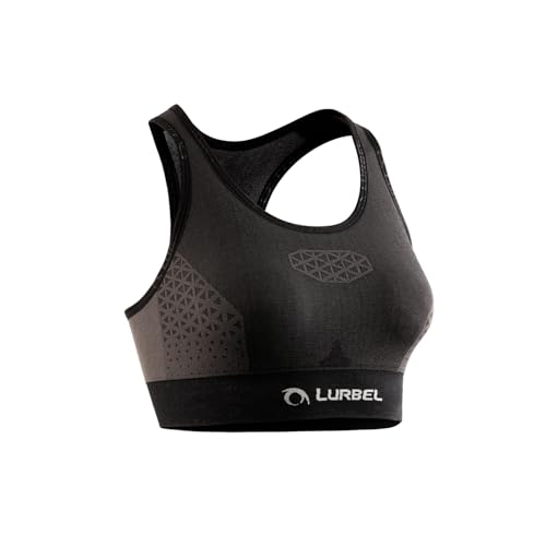Top deportivo gris oscuro S para correr y fitness transpirable