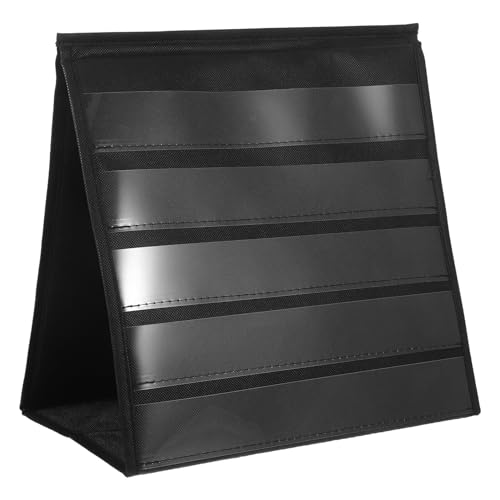 Base triangulaire stable GRIRIW sur ce présentoir à 10 poches noir