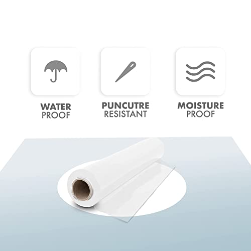 Merrimen Robuste Paletten-Stretch-Schrumpffolie, starke und sichere Verpackung, ideal zum, Bewegen schwerer Gegenstände und zum Verschieben zerbrechlicher Gegenstände, Transparent – 400 mm x 150m