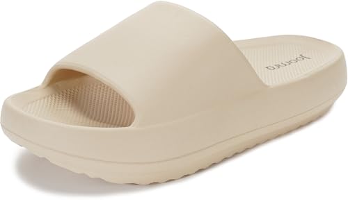 Image of Joomra Arch Support Slides for Women and Men Thick Sole Cushion Sandals | Soft Cloud-Like Sole, Pain Relief, Plantar Fasciitis Recovery Slippers, Quick Drying, Comfy for Indoor Outdoor Daily Use