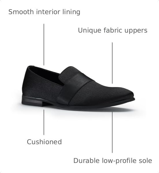 Image of Ferro Aldo Men's Classic Penny Loafers & Slip-On Dress Shoes | Woven, Floral, and Plaid Styles |