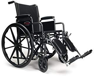 Everest & Jennings Elevating Legrest Panel with Hardware, Black Pair, Wheelchair Accessories, 90763032