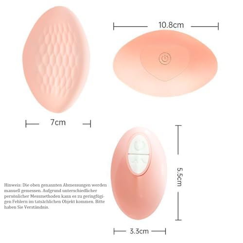 Jpscor Brustmassagegerät Nippel Stimulator, 10 Modi Nippelsauger Vibrator Sex Spielzeug für die Frau Paare, Wiederaufladbarer Silikon Unsichtbares Tragen Brust Massager mit Fernbedienung