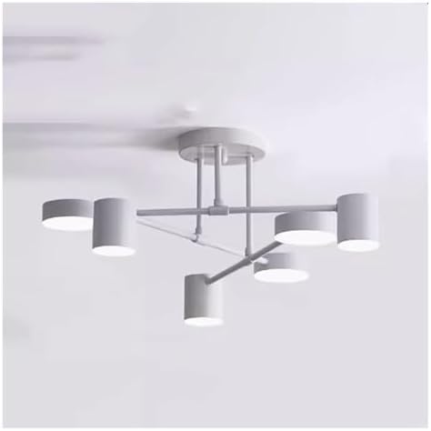 Scandinavian LED Kitchen Island Light - Industrial Semi-Flush Mount Ceiling Fixture, Stylish Home Decor for Living Room, Dining Room, Bedroom - Modern Lighting Solution