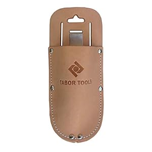 TABOR TOOLS Leather Holster for Pruning Shears, Sturdy Craftsmanship Tool Belt Accessory Sheath, Fits Most Garden Scissors. H1.