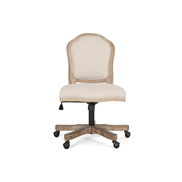 Christopher knight home scilley office chair beige natural  urban country home decor