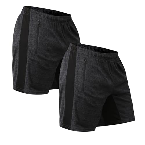 Image of NEVER LOSE Mens Running Athletic Shorts 5 inch Inseam Quick Dry Workout Shorts Men Lightweight Gym Shorts with Pockets