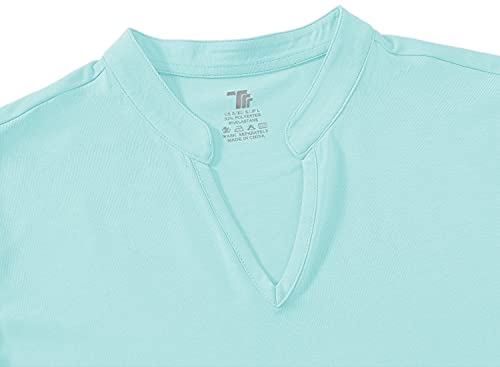 Image of BGOWATU Women's Golf Polo T-Shirts Sleeveless V Neck Collarless Tennis Shirts UV Protection Quick Dry Lightweight