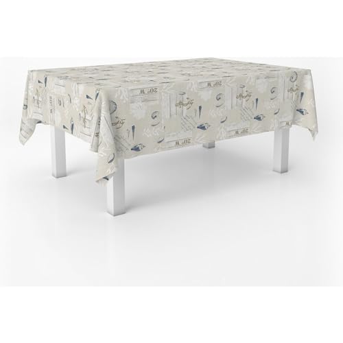 Nappe en toile cirée rectangulaire 180x140 cm Narcea rouge imperméable